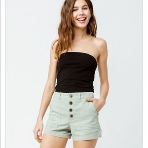 NWT O’Neill high waist linen shorts size 29